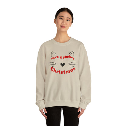 Cute Cat Mom Sweatshirt, Christmas Cat Mom Sweatshirt, Christmas Sweatshirt, Gift for Christmas