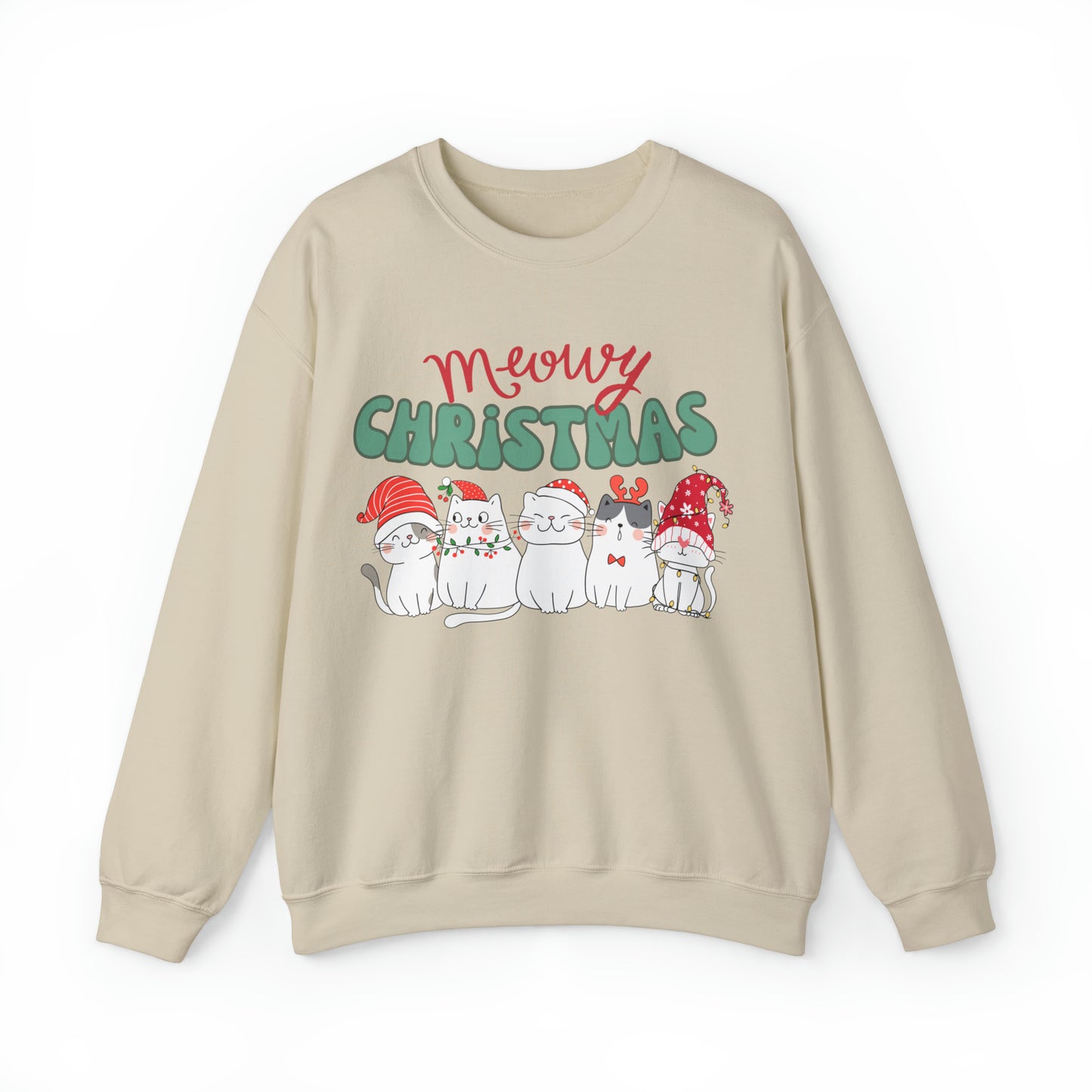 Christmas Cat Sweatshirt, Cat Mom Sweatshirt, Cats Christmas Sweatshirt, Cat lovers Sweatshirt, Gift for Moms