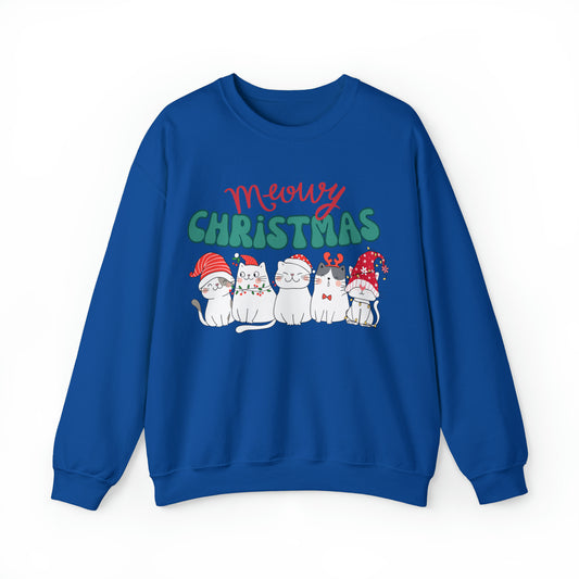 Christmas Cat Sweatshirt, Cat Mom Sweatshirt, Cats Christmas Sweatshirt, Cat lovers Sweatshirt, Gift for Moms